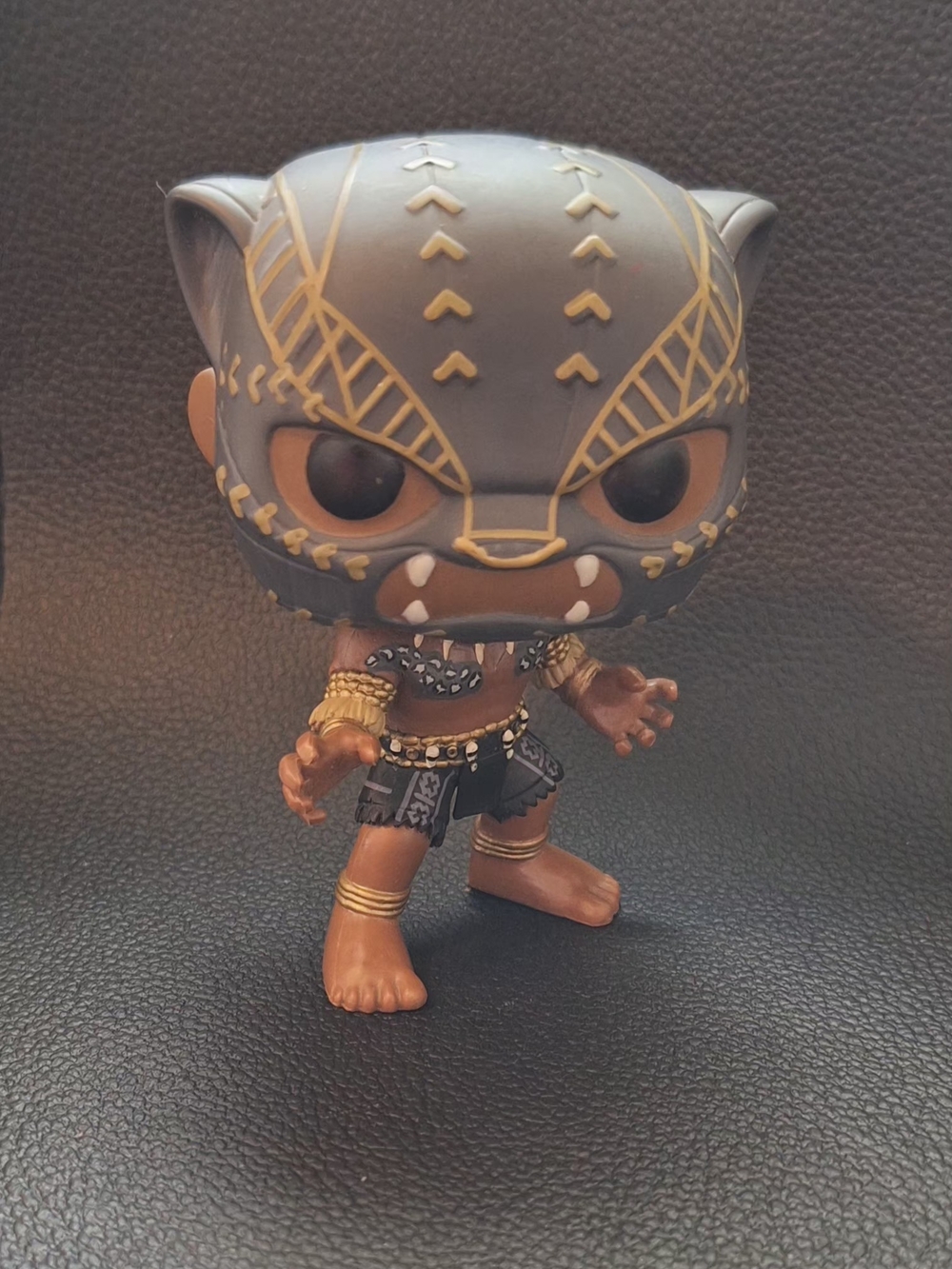 Funko Black Panther Warrior Cat Pop - Black & Gold & Brown No BOX